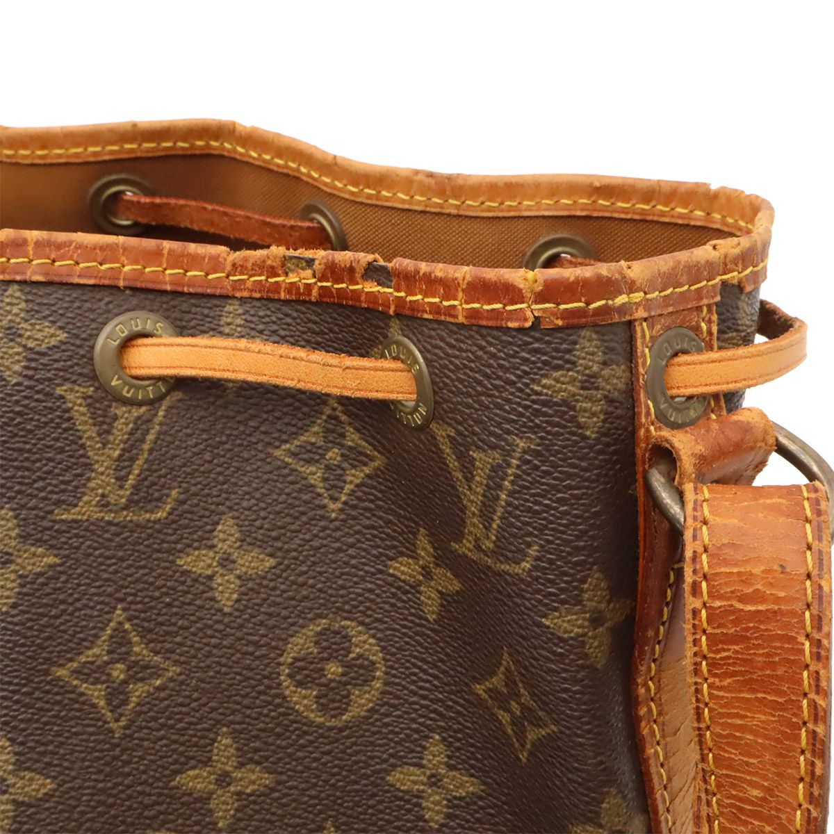 Louis Vuitton Monogram Petit Noe Shoulder Bag Semi Drawstring — view 6