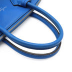 Louis Vuitton Parnassea Lockit PM Handbag Leather Blue Silver — view 4
