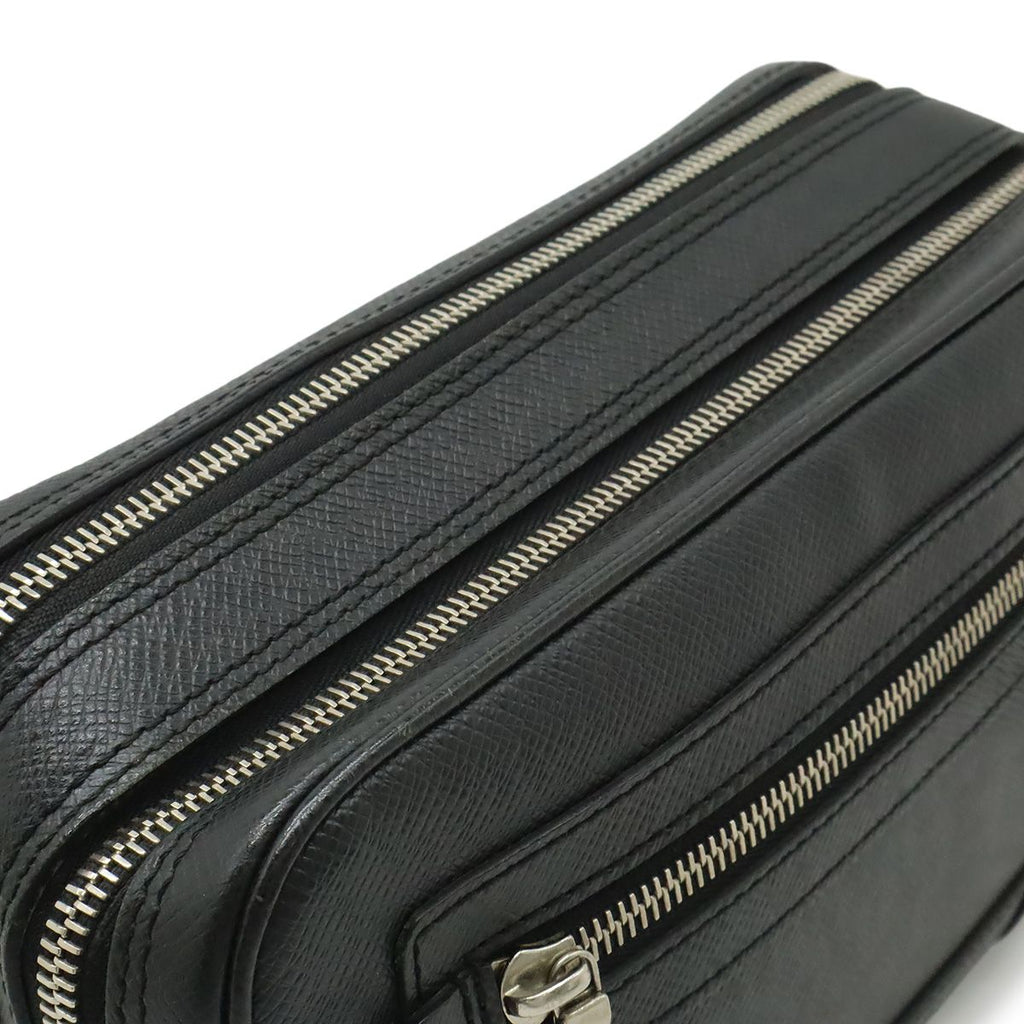 Louis Vuitton Taiga Pavel Clutch Leather Ardoise Black Silver — view 5