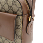 Gucci Horsebit 1955 Small Shoulder Bag GG Supreme Pochette Crossbody Leather Beige — view 7