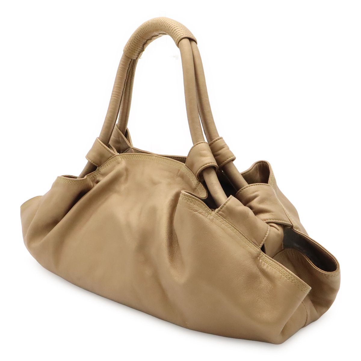 Loewe Anagram Nappa Aire Handbag Leather Champagne Gold — view 2
