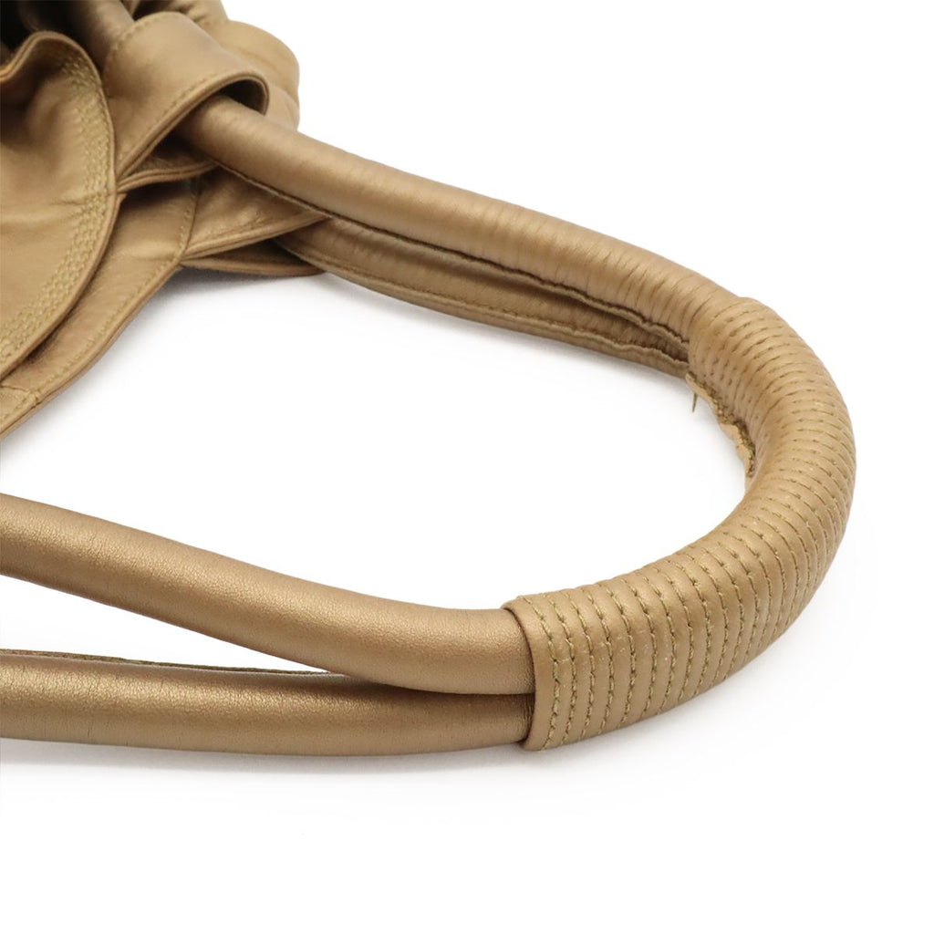 Loewe Anagram Nappa Aire Handbag Leather Champagne Gold — view 4