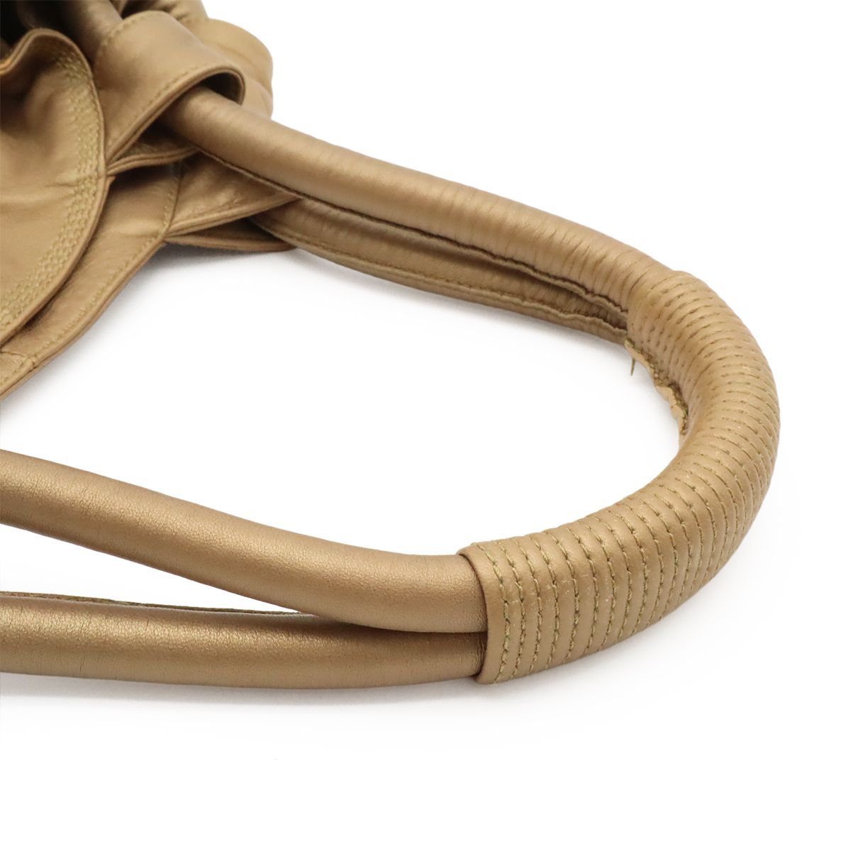 Loewe Anagram Nappa Aire Handbag Leather Champagne Gold — view 4