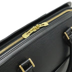 Louis Vuitton Epi Sorbonne Document Purse Business Handbag Noir Black Gold — view 5