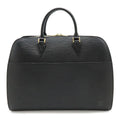 Louis Vuitton Epi Sorbonne Document Purse Business Handbag Noir Black Gold
