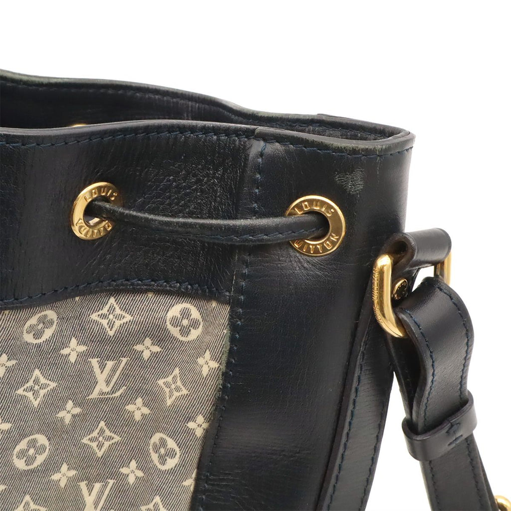 Louis Vuitton Monogram Idylle Noe PM Shoulder Bag Drawstring Navy — view 4