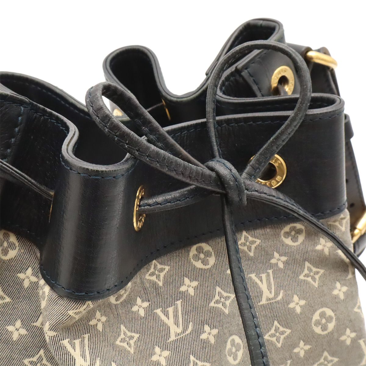 Louis Vuitton Monogram Idylle Noe PM Shoulder Bag Drawstring Navy — view 6