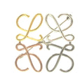 Loewe Anagram Metal Gold Silver Blanc's Gunmetal Brooch