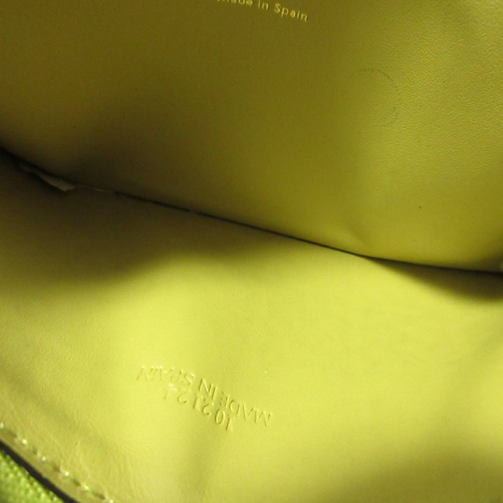 Loewe Repeat Anagram Leather Green Coin Case Card Fragment — view 4