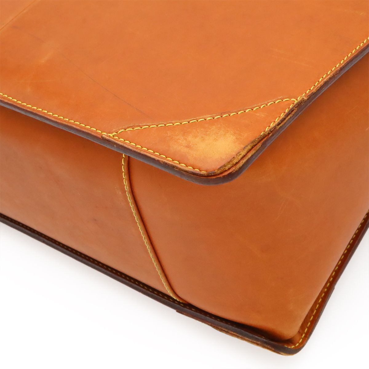 Louis Vuitton Nomad Negev PM Business Briefcase Handbag Leather Caramel Light — view 3
