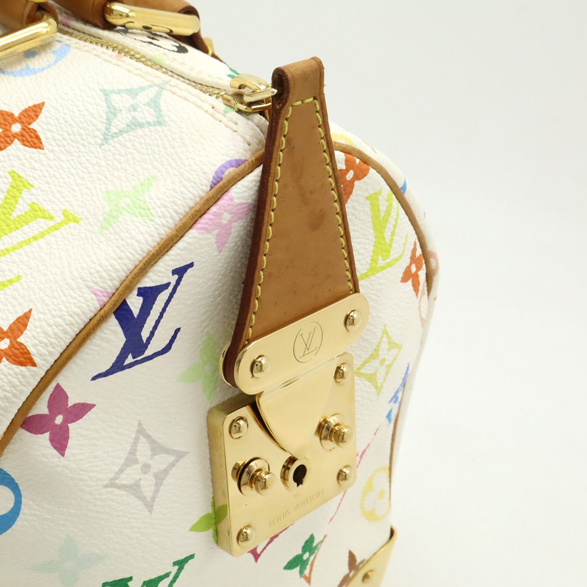 Louis Vuitton Monogram Multicolor Speedy 30 Mini Boston Bag Blanc White — view 5