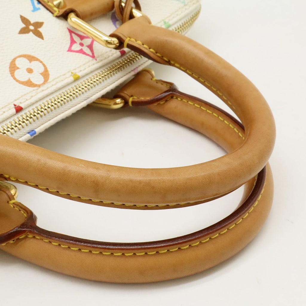 Louis Vuitton Monogram Multicolor Speedy 30 Mini Boston Bag Blanc White — view 4