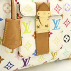 Louis Vuitton Monogram Multicolor Speedy 30 Mini Boston Bag Blanc White — view 8