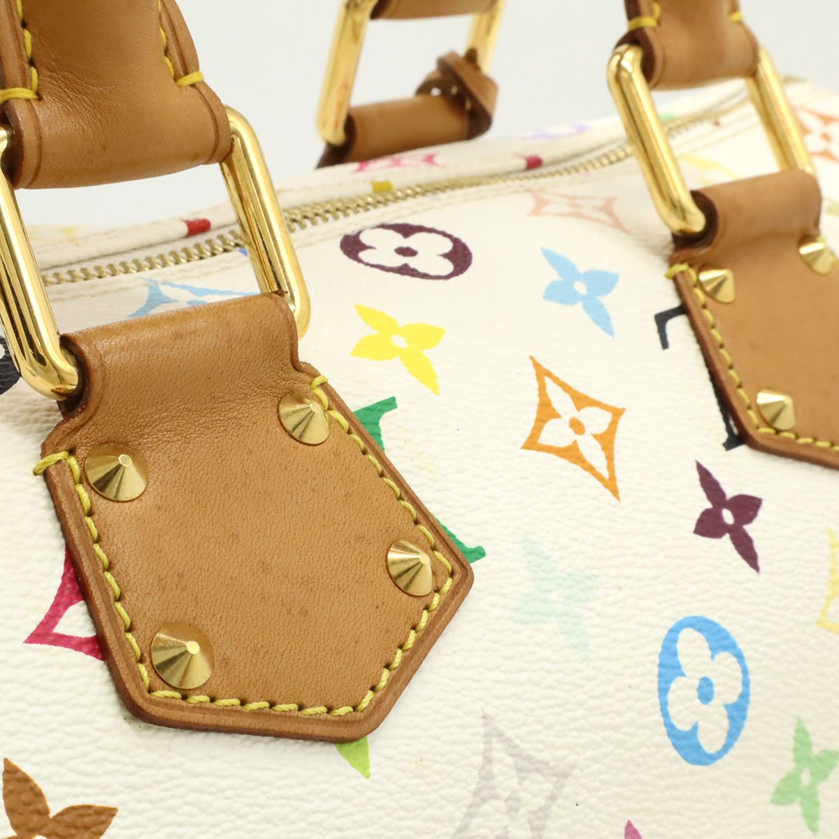 Louis Vuitton Monogram Multicolor Speedy 30 Mini Boston Bag Blanc White — view 7