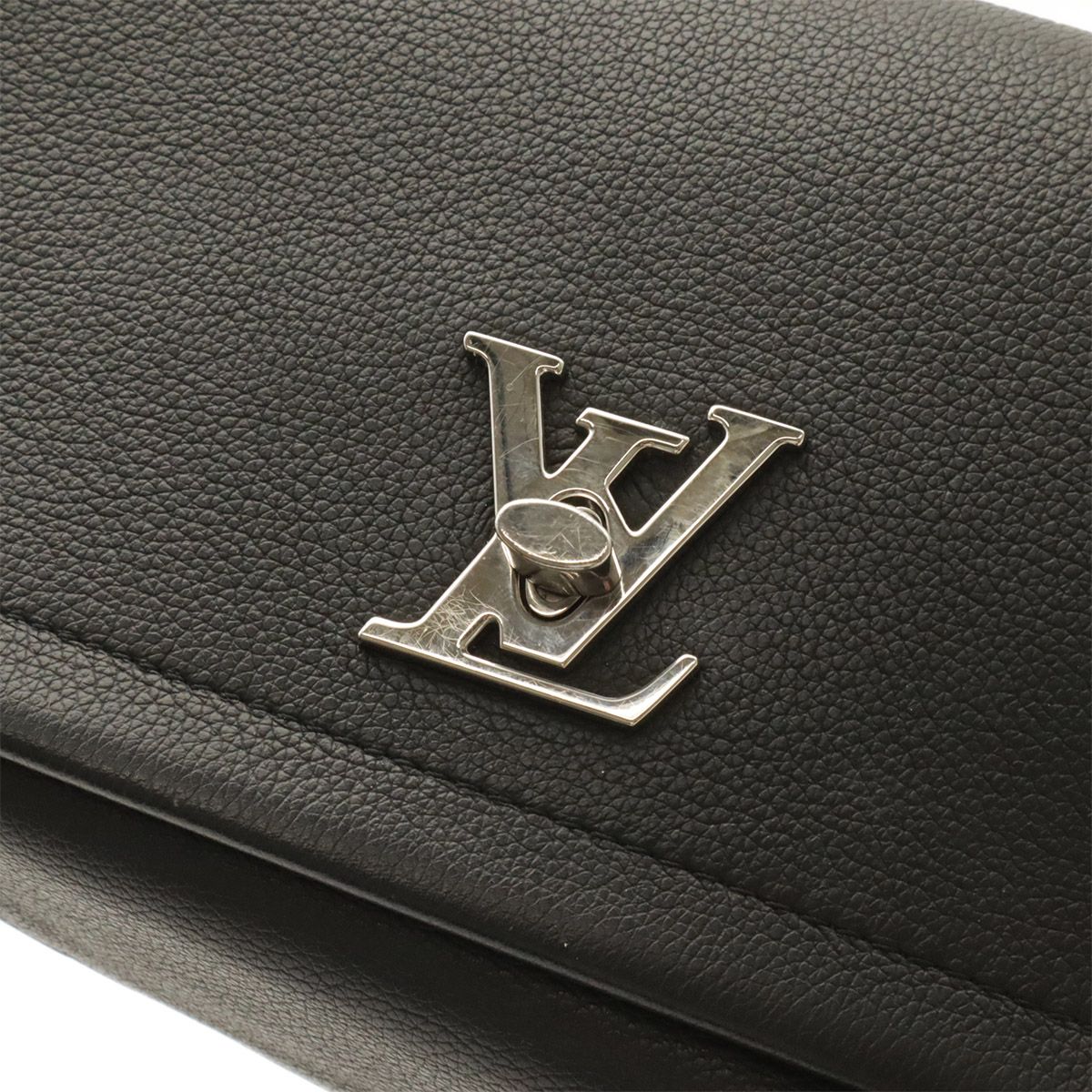 Louis Vuitton Lockme II 2 BB Shoulder Bag 2-Way Chain Handle Noir Black — view 4