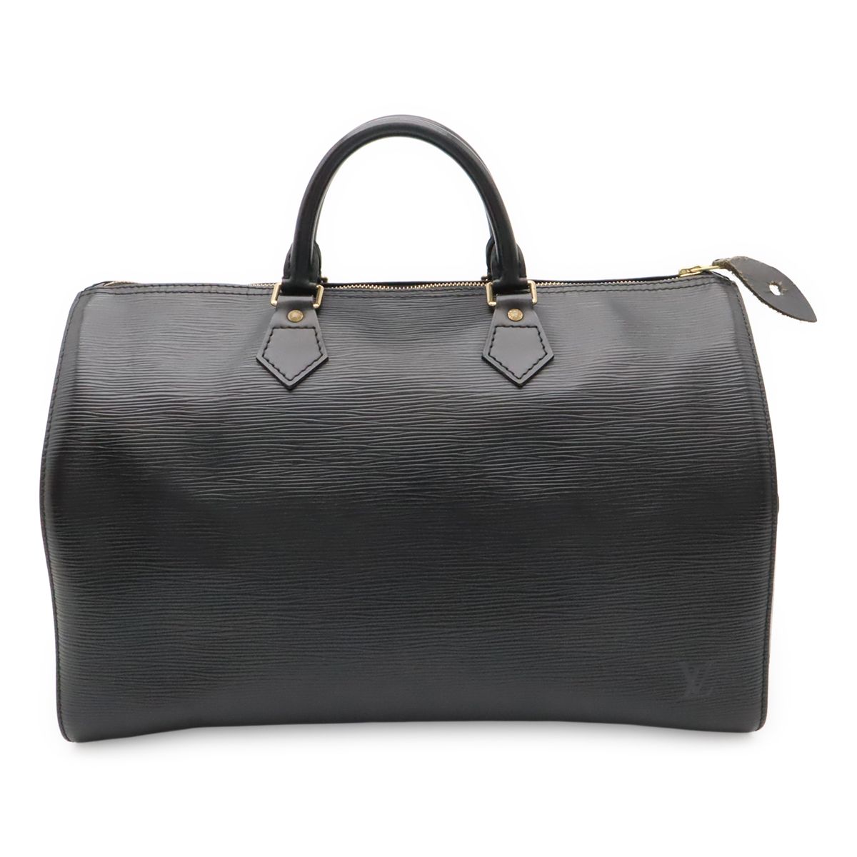 Louis Vuitton Epi Speedy 35 Boston Bag Leather Noir Black