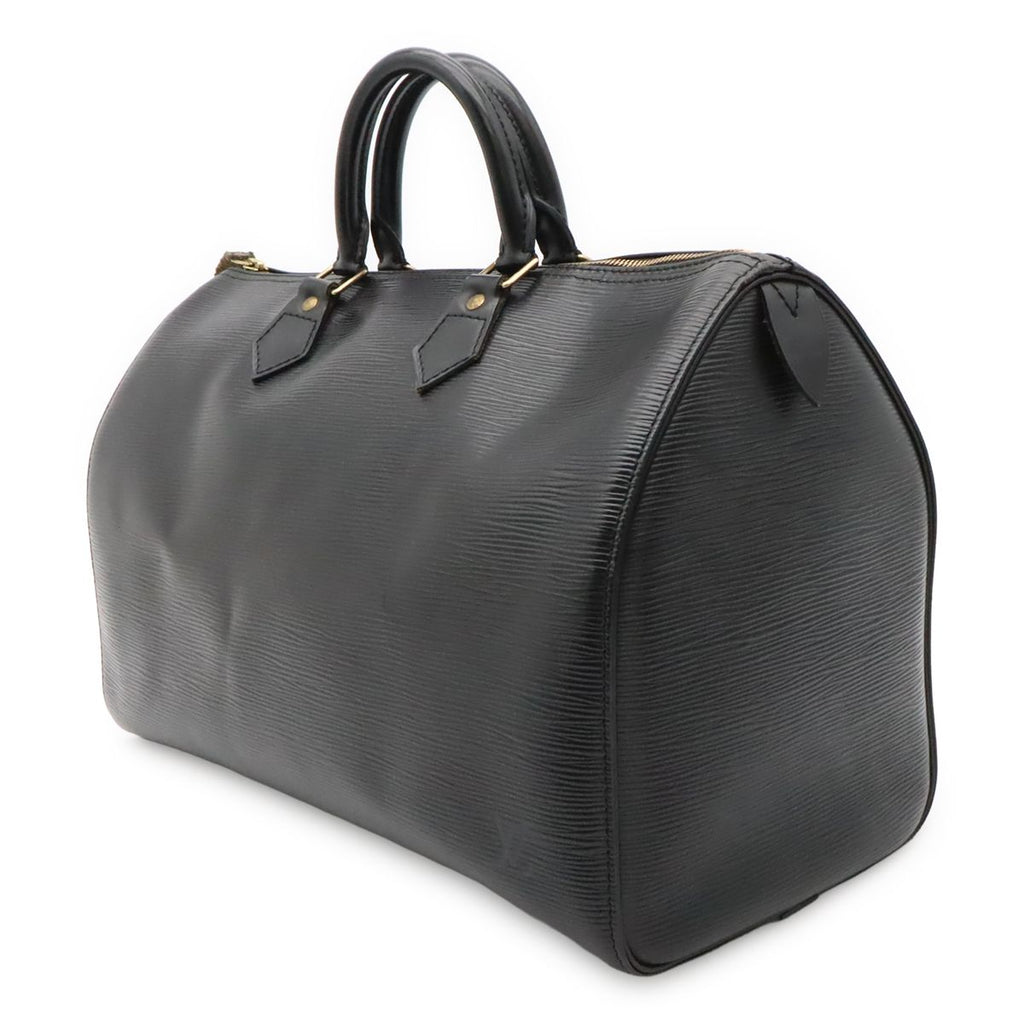 Louis Vuitton Epi Speedy 35 Boston Bag Leather Noir Black — view 2