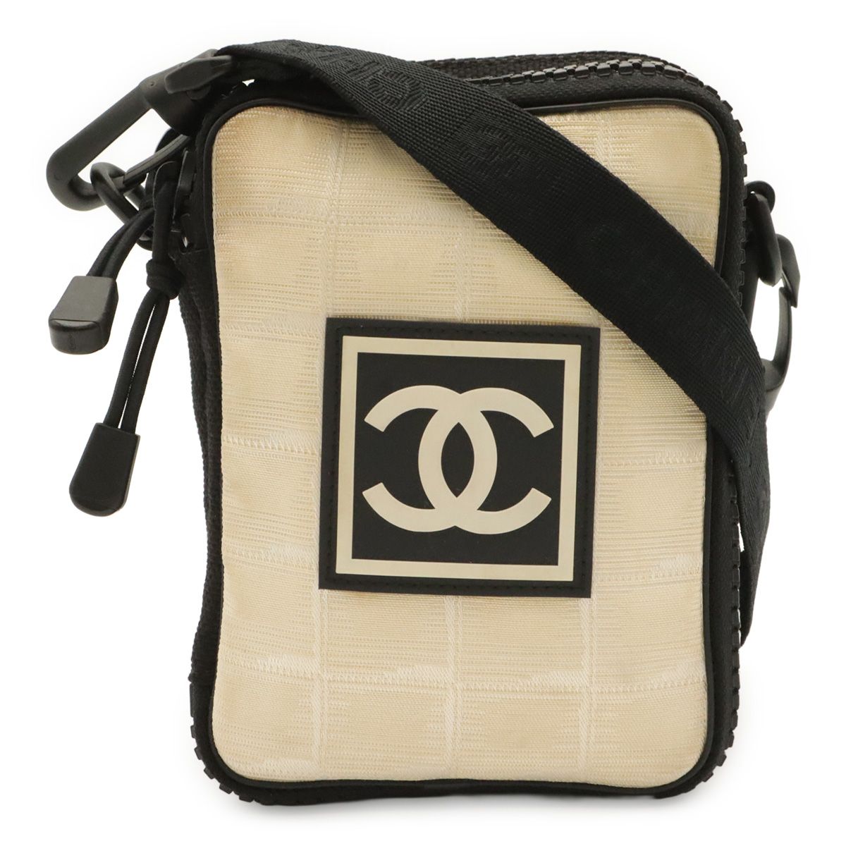 Chanel Sports Line New Travel CC Logo Shoulder Bag 2-Way Waist Pouch Nylon
