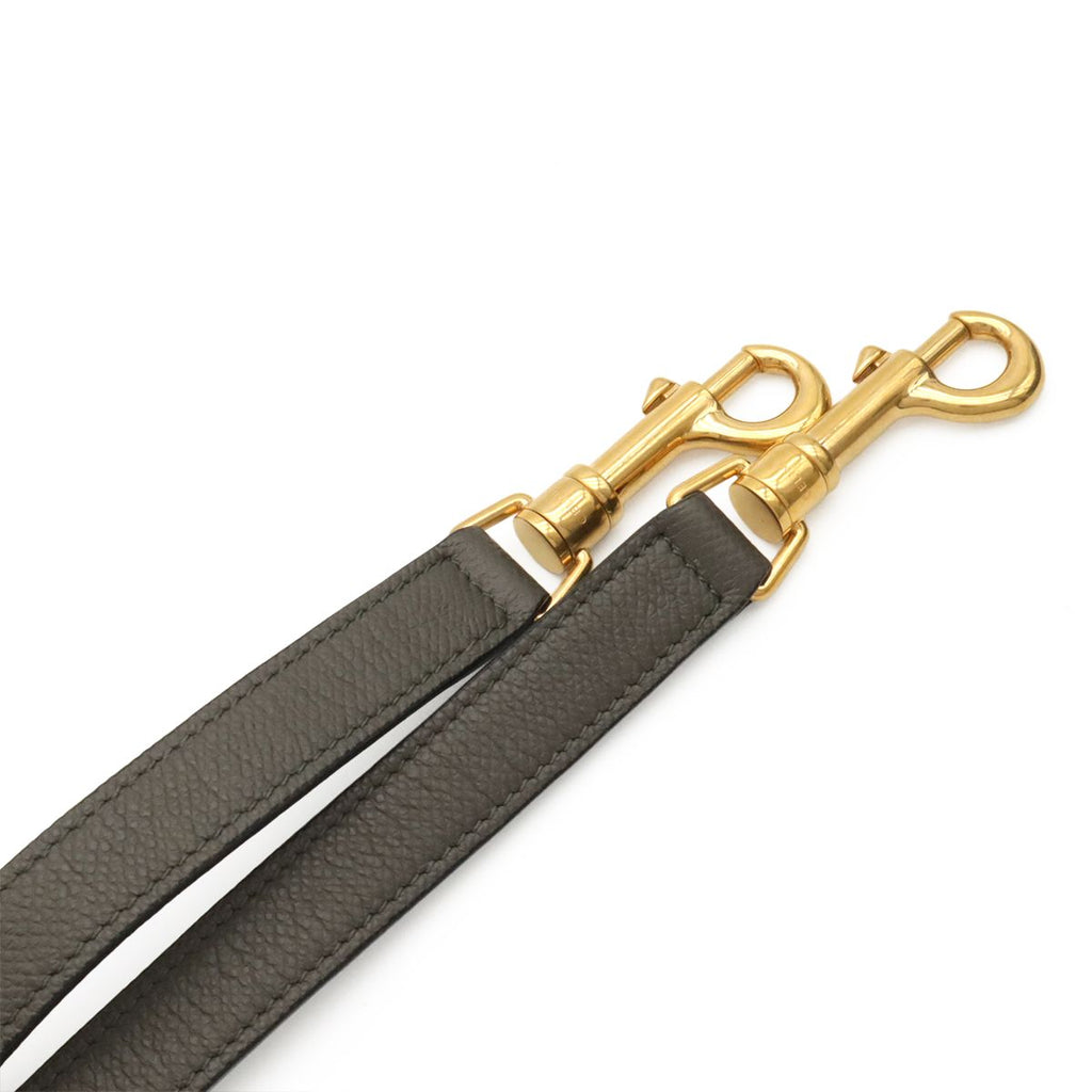 Celine Handbag Micro 2-Way Crossbody Leather Gray Gold — view 5