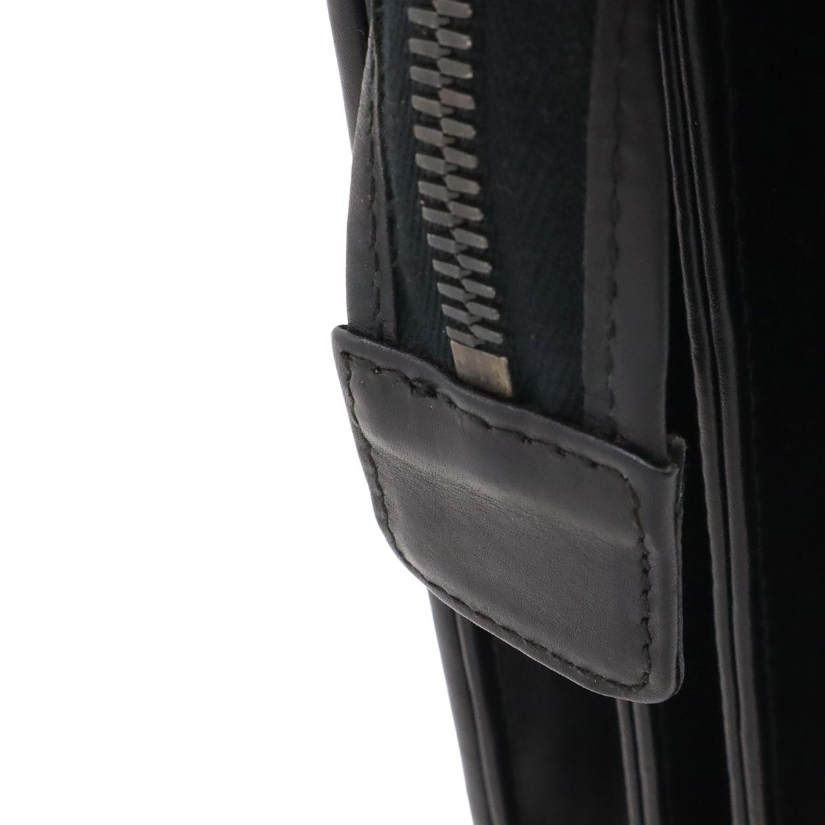 Bottega Veneta Intrecciato Business Briefcase Documents Purse Leather Black — view 5