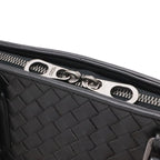 Bottega Veneta Intrecciato Business Briefcase Documents Purse Leather Black — view 4