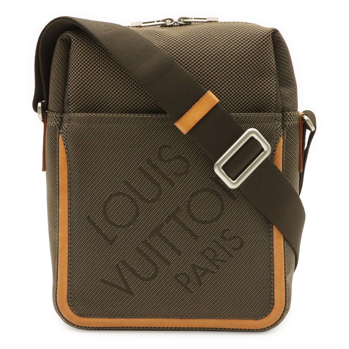 Louis Vuitton Damier Geant Shoulder Bag Crossbody Canvas Tail Khaki