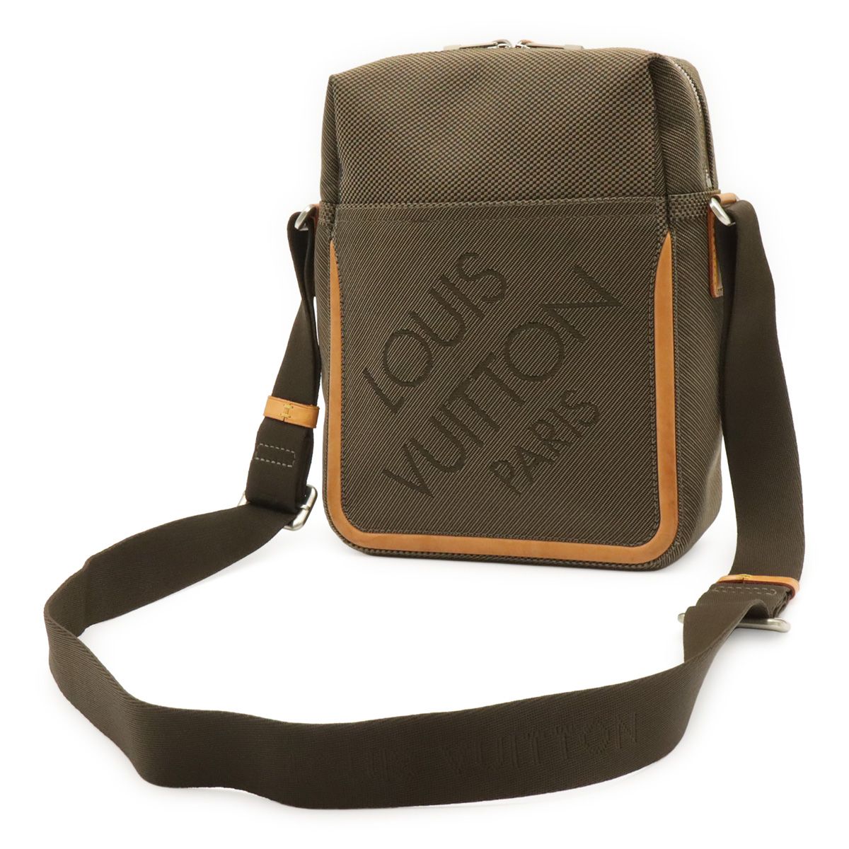 Louis Vuitton Damier Geant Shoulder Bag Crossbody Canvas Tail Khaki — view 2