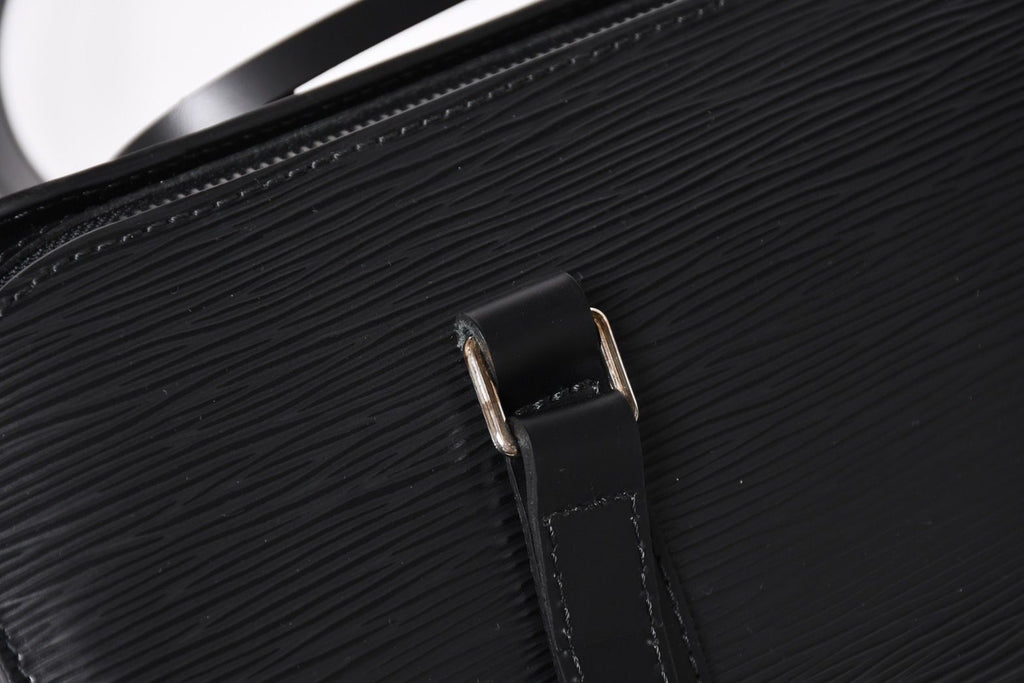Louis Vuitton Papillon 30 GM Handbag Epi Silver Tube Shape — view 6