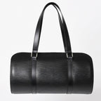 Louis Vuitton Papillon 30 GM Handbag Epi Silver Tube Shape — view 2