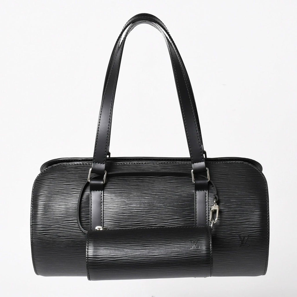 Louis Vuitton Papillon 30 GM Handbag Epi Silver Tube Shape