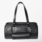 Louis Vuitton Papillon 30 GM Handbag Epi Silver Tube Shape