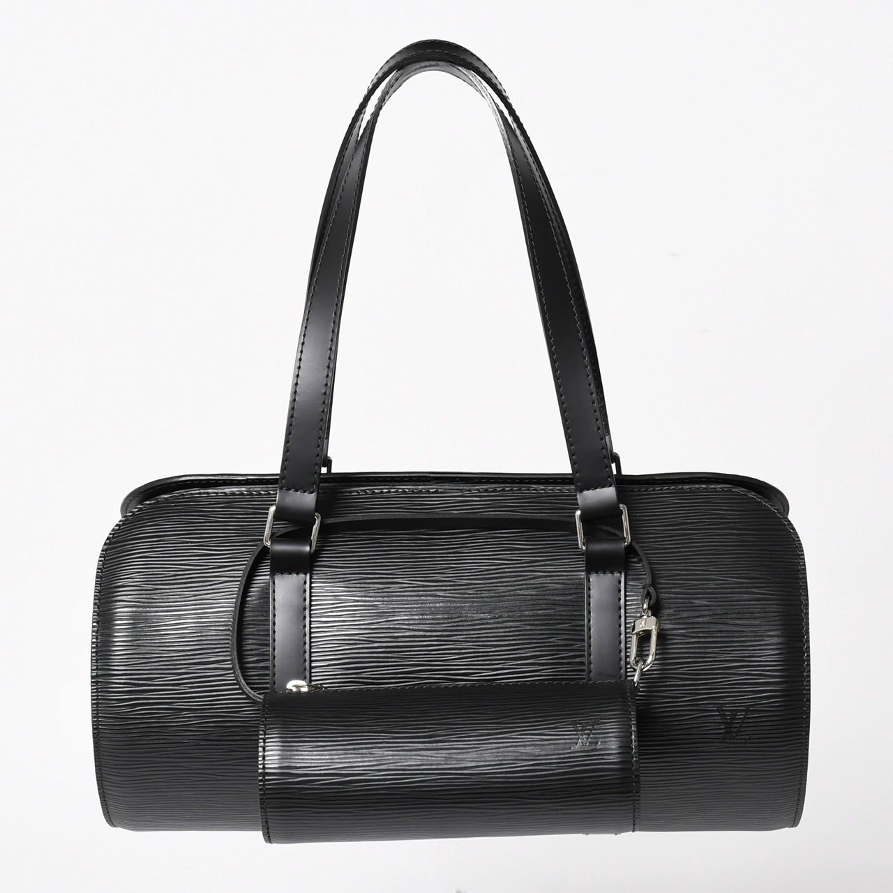 Louis Vuitton Papillon 30 GM Handbag Epi Silver Tube Shape