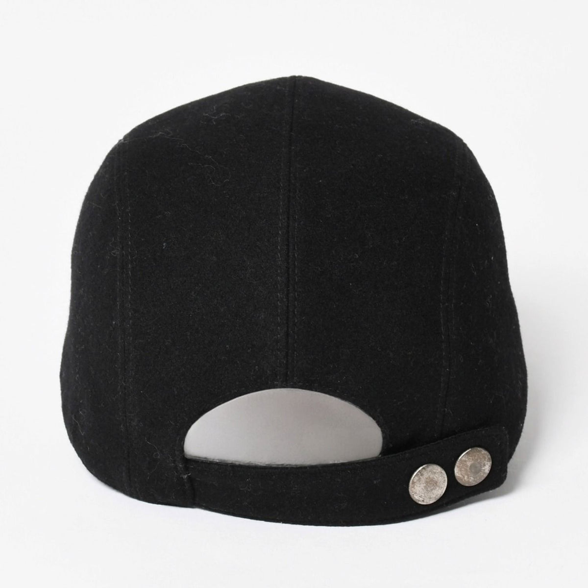 Hermes Cap Black Cashmere Leather Silver Hat — view 2