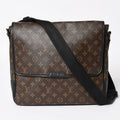 Louis Vuitton Macassar Bus GM Shoulder Bag Monogram Canvas Brown