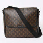 Louis Vuitton Macassar Bus GM Shoulder Bag Monogram Canvas Brown