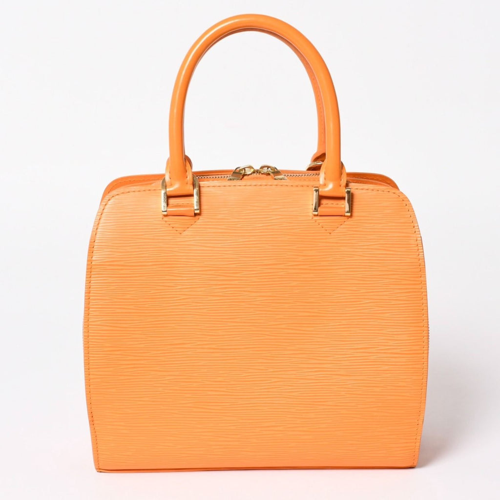 Louis Vuitton Pont Neuf Handbag Epi Leather Mandarin Gold