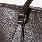 Prada Tote Bag Dark Brown Silver — view 7