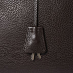 Prada Tote Bag Dark Brown Silver — view 6