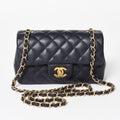 Chanel Mini Quilted 20 S Flap S Chain Shoulder Strap CC Logo Caviar Leather