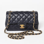 Chanel Mini Quilted 20 S Flap S Chain Shoulder Strap CC Logo Caviar Leather