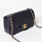Chanel Mini Quilted 20 S Flap S Chain Shoulder Strap CC Logo Caviar Leather — view 3