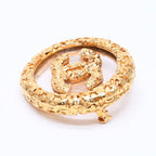 Chanel CC Logo Brooch 93 Metal Gold Vintage — view 5
