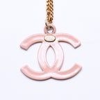 Chanel Necklace CC Logo 03 Gold Pink — view 7