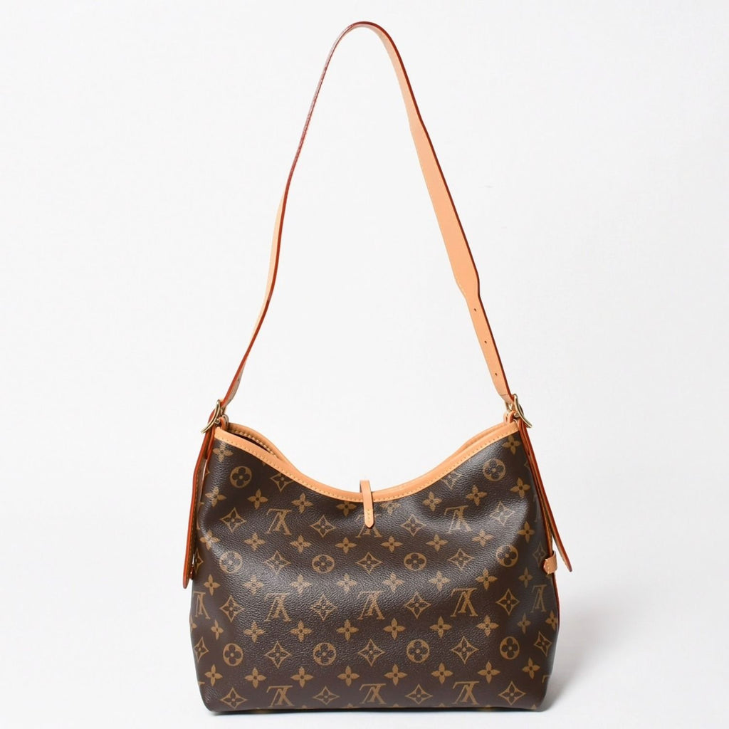 Louis Vuitton Carryall NM PM Bag Monogram Brown Leather Vachetta Gold — view 2