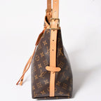 Louis Vuitton Carryall NM PM Bag Monogram Brown Leather Vachetta Gold — view 4