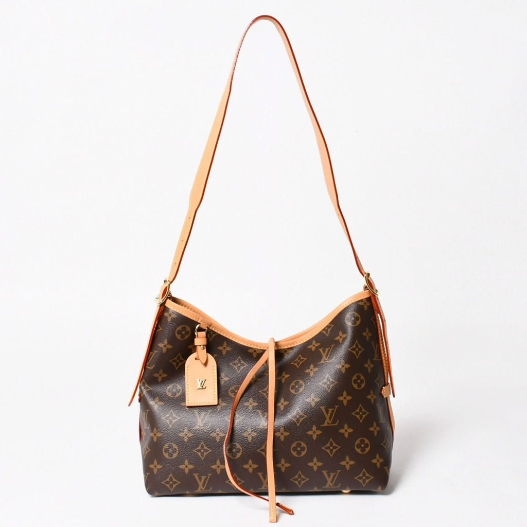 Louis Vuitton Carryall NM PM Bag Monogram Brown Leather Vachetta Gold