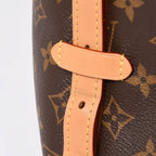 Louis Vuitton Carryall NM MM Tote Bag Monogram Brown Leather Vachetta Gold — view 5
