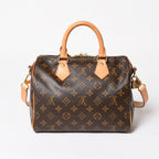 Louis Vuitton Speedy 25 Handbag Monogram Leather Brown Gold — view 2