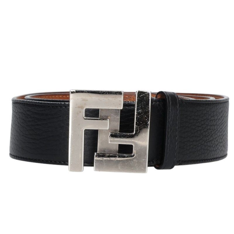 Fendi Logo Buckle Leather Belt 85