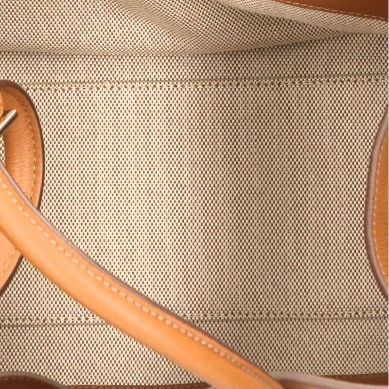 Prada Logo Soft Gray Leather Handbag — view 3